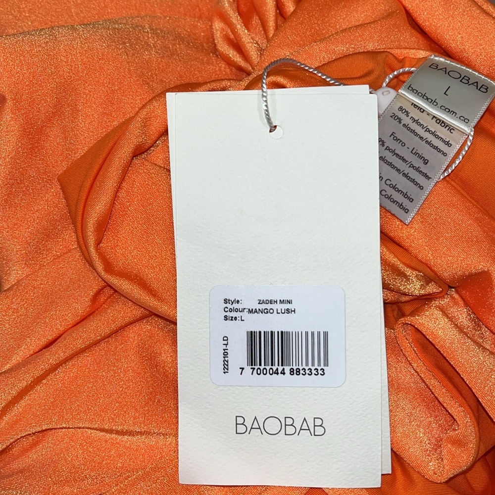 Baobab orange cutout mini dress - Picture 5 of 5